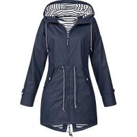 Chaqueta De Montañismo Para Mujer 2025 Impermeable Y Resistente Al Viento Con Capucha Y Cierre De Cremallera Larga Para Exterior - details 4