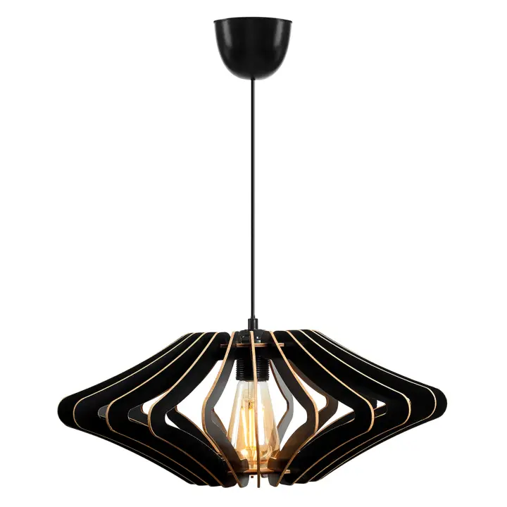 Lámpara de techo 55 cm. negro, tipo E 27 Max 45 - 60 W WELLHOME - 1