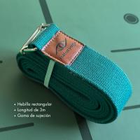 Naturyoga l Cinturón de Yoga l Largo de 3m l Resistente l Color verde - details 1