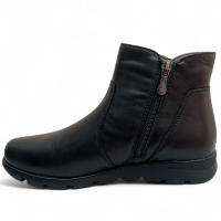 Botines Mujer Flexpies 1440N Negros en Piel con Elásticos y Cremallera – Cómodos y Estilosos para Otoño-Invierno - details 1