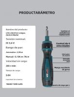 Mini Destornillador Eléctrico Sin Cable Recargable 1300mah Ajuste De Potencia Herramientas Eléctricas 3.6V Para Mantenimiento Doméstico Y Reparación - details 15