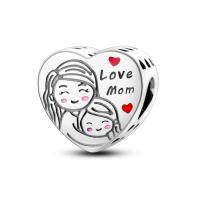 Beadas De Corazón Colorido En Plata Para Joyería De Pulsera Y Collar Con Encanto Para Chicos Y Chicas Accesorios De Moda Irregular - details 131