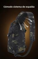 Bolsa De Hombro Táctica Para Camping Y Senderismo Para Hombres Bolsa De Pecho MOLLE Multifuncional De Nylon Impermeable Negro CP Y Caqui - details 11