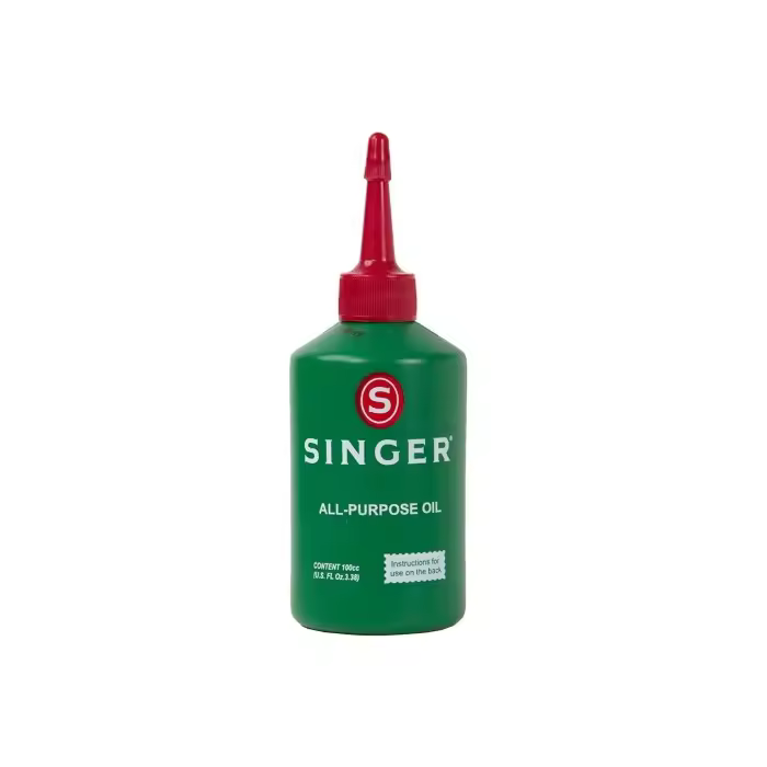 Aceite Lubricante Mineral Singer 100 ml para Máquinas de Coser - Ideal para Mantenimiento Doméstico - 1