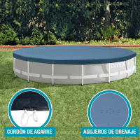 Cobertor INTEX piscina metálica metal & prisma frame 457 cm - details 4