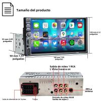 Reproductor Multimedia Para Coche HIPPBQCC 7' 1 Din Carplay Android Auto Pantalla Táctil HD FM AUX Entrada Bluetooth MirrorLink Universal - details 12