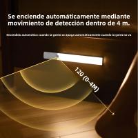 Luz De Sensor De Movimiento Recargable Tipo C Luz Nocturna Para Armarios De Cocina Y Dormitorio Iluminación Interior Rectangular Incluye Batería - details 0