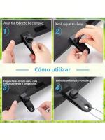 6pcs Abrazaderas De Tarp Para Camping Externo Clip De Juego De Accesorios De Sombrilla Y Piscina Herramientas De Jardín De Plástico Resistentes - details 1