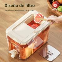 Caraffa De Agua Fría De 6L Con Grifo Para Refrigerador Dispensador De Bebidas Frías Ecológico Para El Verano - details 5