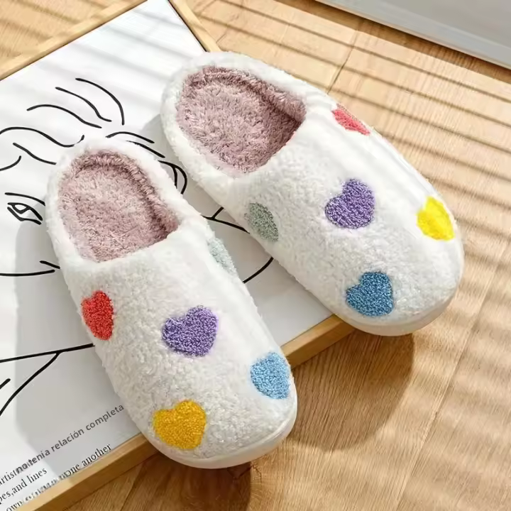 Zapatillas De Invierno Para Mujer Suaves Y Cómodas Antideslizantes Textura De Olor a Hecho En China Talla Verdadera Para El Hogar - 1
