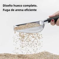 Herramienta De Limpieza Para Gatos Y Perros Cuchara De Aseo De Arena Para Mascotas Longitud De Mango Ajustable Material Metálico - details 7