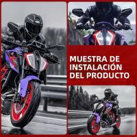 Espejos Laterales Ajustables Y Plegables Para Motocicleta Compatible Con ATV De Aventura Y Carretera Espejos De Manillar Universales - details 2