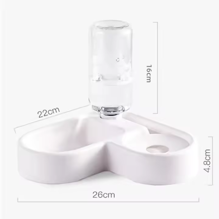 Tazón Automático Multifuncional Para Mascotas Alimentador De Agua Para Gatos Y Perros Resistente Al Humo Con Dispensador De Agua - 1