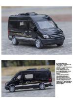 Modelo De Coche De Negocios RV En Escala 1/32 Con Sonido Luz Y Función Retroceso Juguete De Colección Duradero Para Niños Y Adultos - details 7