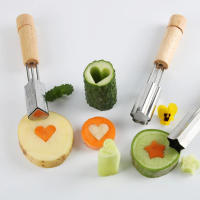 Molde De Acero Inoxidable Para Frutas Y Verduras Cortador De Queso Y Galletas DIY Moldes De Galletas De Dibujos Animados Herramientas De Cocina - details 2