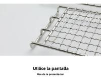 Red De Barbacoa De Acero Inoxidable Para Camping Y Picnics CAMPINGMOON J Series Tamaño Grande Mediano Y Pequeño Malla Cuadrada - details 7