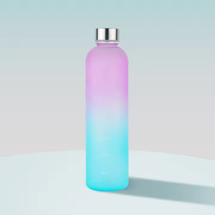 Botella De Agua 30oz Con Marcador De Tiempo Deportiva De Gran Capacidad Reutilizable Para Exteriores Viaje Portátil Sellada Bebida - 1