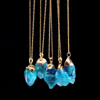 Collar De Gota De Amatista Irregular Para Mujer Collar De Cristal Sanador De Chakra Piedra De Citrine Regalo De Cumpleaños - details 6