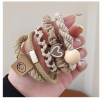 10Pcs Set De Cinturones Para El Cabello Elásticos Duraderos Moda Anillas De Cabello De Goma Para Cola De Caballo Cabello Rizado - details 10