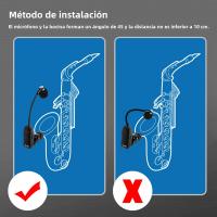 Amplificador De Instrumentos Sin Fiwres Para Saxofón Trompeta Trombón Microfono Wireless Transmisor Receptor Profesional - details 9