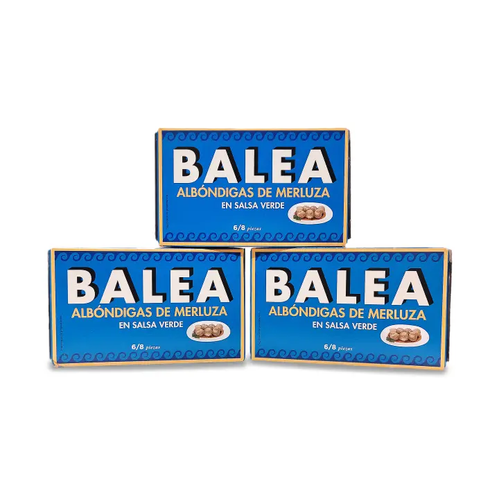 Albóndigas de merluza en salsa verde 6/8 piezas de Balea (Pack de 3 unidades) - 1