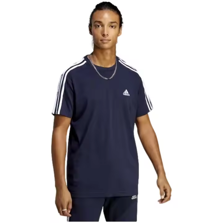 Camiseta de Manga Corta Adidas 3S para hombre en color azul - 1