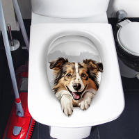 Asiento De Inodoro De PVC Resistente Al Agua Con Estampado De Gato Y Perro Decoración Para Baño Accesorios Animal WC Para El Hogar - details 1