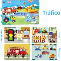 Libro De Aprendizaje Temprano Para Niños Enseñanza Científica Juguete De Puzzle Para Bebés Libro Quiet Book Con Papel Adhesivo Reutilizable Montessori - details 17
