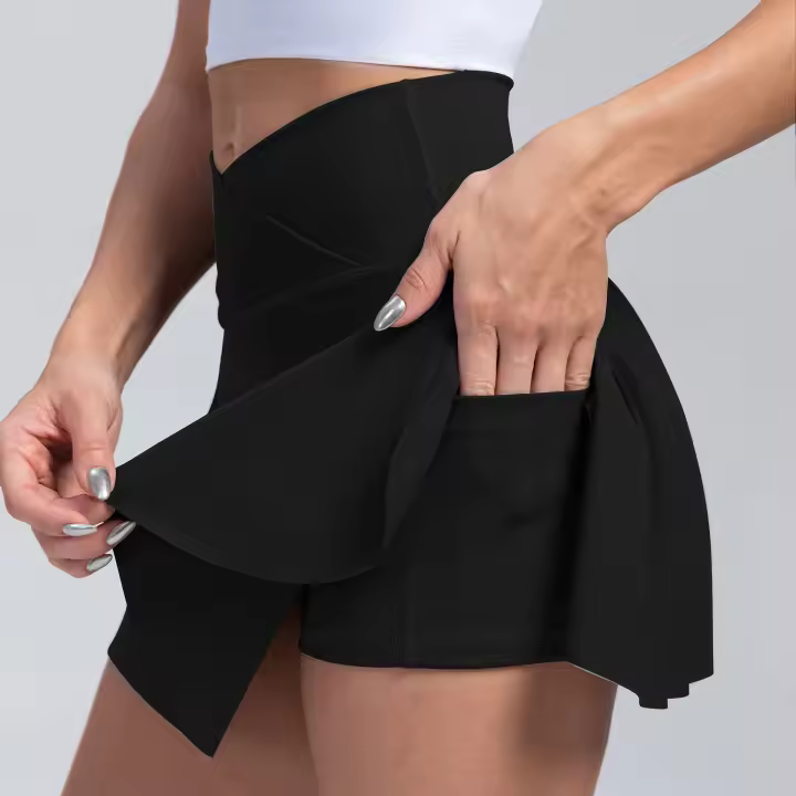Shorts Deportivos De Mujer Leggings De Yoga Fitness Skirt Alta Elasticidad Moda Gimnasio Entrenamiento Tenis Vestidos Acolchado De Verano - 1