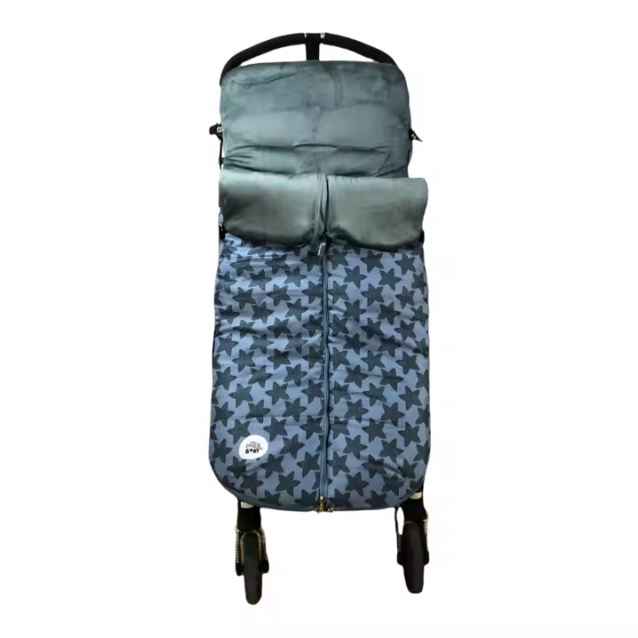 Saco Silla Paseo Invierno Polar con Apertura Delantera Total Estrellas gris Interbaby - 1