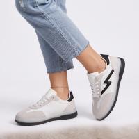 Calzados soraia, Zapatillas Deportivas de Mujer con Paneles de Malla y Detalle de Leopardo - Estilo Urbano Casual - Beige y Marrón - details 11