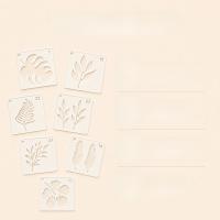 60Pcs Plantas Reutilizables Stencils De Hojas En PET Para Pintura Y Manualidades Plantas Tropicales Plantas Botánicas Decoración De Casa - details 5