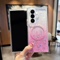 Funda De Teléfono Transparente Con Estrellas Y Brillo Magnética Para Samsung Galaxy Z Fold 8 Ultra Fold 8 7 6 5 Compatible Con Magsafe Para Carga Inalámbrica - details 1