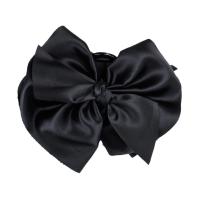 Grande Pinza Para El Cabello Con Lazo Nueva Moda Color Sólido Negro Herramientas De Estilo Para Mujer Y Niñas Accesorios De Cabello - details 5