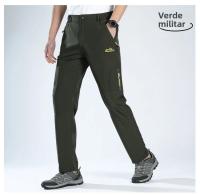Pantalones De Deporte Al Aire Libre Para Hombres Secado Rápido Sueltos Y Elásticos Con Múltiples Bolsillos Transpirables Impermeables - details 15