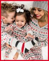 Pijamas De Navidad Para Familia 2023 Adecuado Para Padres Y Hijos Ropa De Año Nuevo Talla 4-6Años Material Poliéster Estilo Divertido Y Cálido Conjunto De Pijamas Para Todas Las Estaciones - details 6