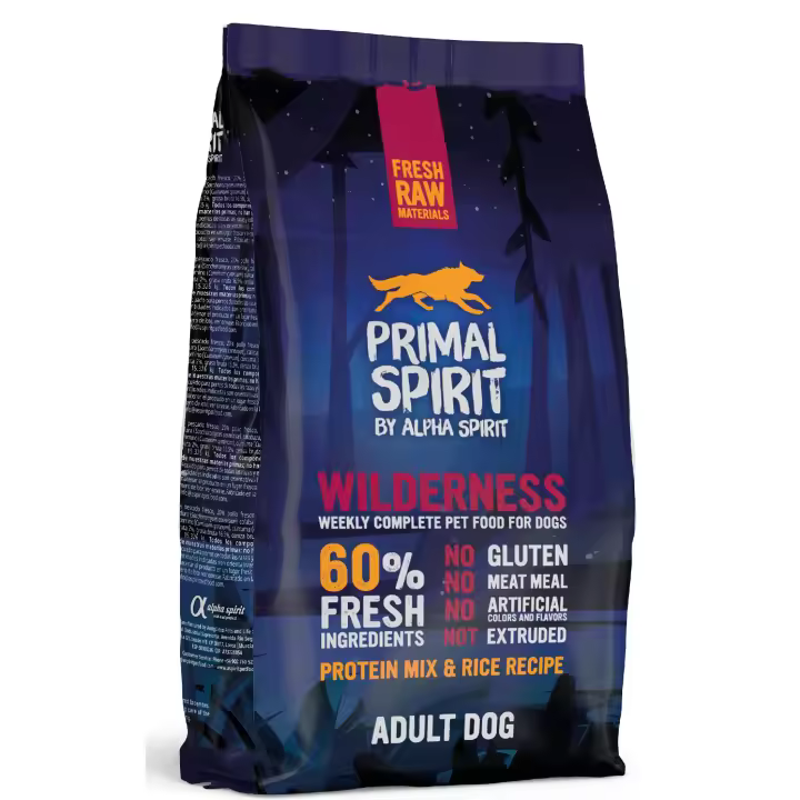 ALPHA SPIRIT CANINE PRIMAL 60% WILDERNESS 1KG - 1