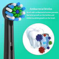 Cabezales De Limpieza Cruzada Para Broca Eléctrica Oral B 4pcs Compatible Con Cepillos De Dientes Eléctricos Adultos Plásticos - details 3