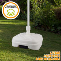 Base para sombrilla cuadrada blanca Ø33-48 mm Aktive - details 5