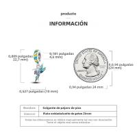 Pulsera Original De Plata 925 Con Encantos De Mariposa Abeja Y Corazón De Árbol Para Joyería De Fiestas Para Mujeres - details 24