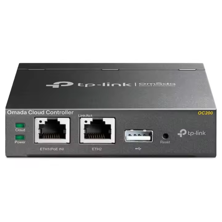 TP-Link - Controlador en la nube Omada OC200 para gestión centralizada de redes Wi-Fi profesionales con acceso gratuito desde cualquier lugar y soporte PoE 802.3af/at - 1