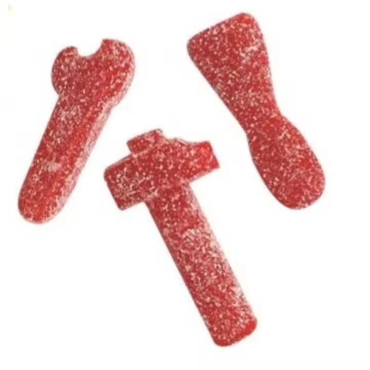 Llaves y Herramientas Sabor Fresa - Super Ácidas Fini Golosinas | Formato Bolsa 1KG - Arox 200 Unidades - 1