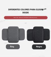 SEAMETAL Funda Para Reposabrazos De Coche Universal Cubierta Transpirable Almohadilla De Descanso Anti-Scratch Protector De Caja Del Consolador Con Bolsa De Almacenamiento Color Negro Gris - details 2