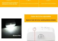 Lámpara Nocturna LED Mini Con Sensor De Movimiento PIR 3 Modos Para Dormitorio Lámpara De Borde De Cama EU Enchufe Para Armario Corredor Baño - details 8