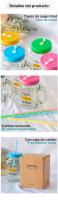 Pack de 6 a 24 jarras de cristal con frase “Sin ti no sería lo mismo”, regalos originales y prácticos para invitados de boda, recuerdos divertidos y útiles para comunión, detalles decorativos y funcionales para niños, Regalantes.com - details 2