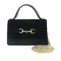 énvo - Bolso de Mano Pequeño de Piel con Cadena Dorada - details 0
