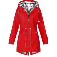 Chaqueta De Montañismo Para Mujer 2025 Impermeable Y Resistente Al Viento Con Capucha Y Cierre De Cremallera Larga Para Exterior - details 1