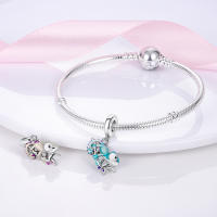 Encantos De Animal Colección Plata Francés Bulldog Gato Mariposa Ladybug Para Pulseras Originales Joyería Hechas a Medida - details 137