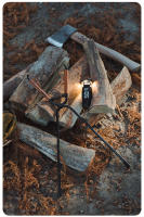 Pinzas De Carbón Para Acampar Al Aire Libre ShineTrip Resistente Al Calor Con Cubierta De Cuero Portátil Para Pícnic Herramienta Multiusos De Acero - details 8