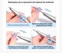 Máquina De Uñas 45000RPM 3-en-1 Portátil Secador Con 9 LEDs Profesional Torno Eléctrico Con Luz UV Herramientas De Manicura - details 6